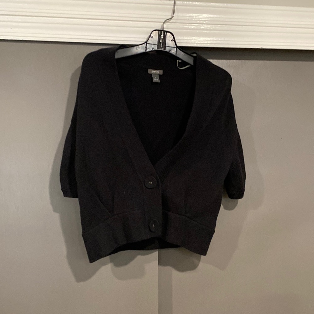 Kenneth Cole reaction short black sweater size S